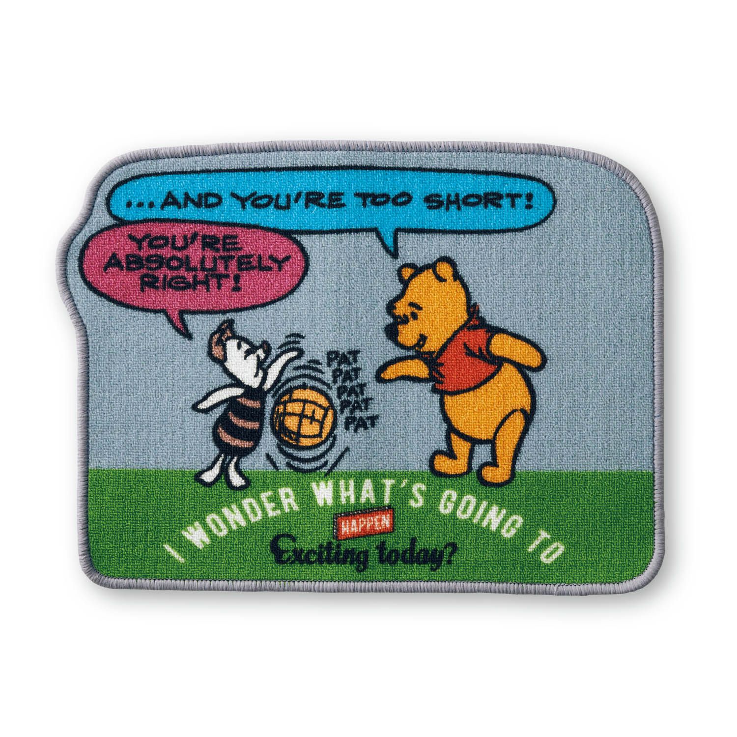 日本千趣會 - 迪士尼 復古造型腳踏墊-米奇米妮兜風-藍 (約44x60cm)