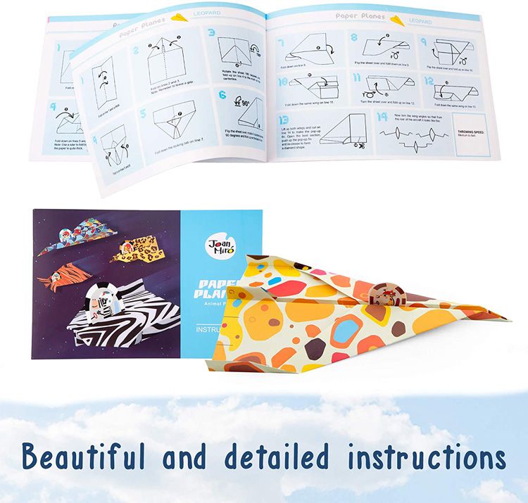 JarMelo 原創美玩 - 兒童全彩摺紙-飛機