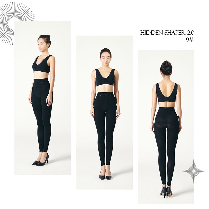 韓國 LOVLOY - 石墨烯彈力包覆機能美型瘦腿褲-高腰 (FREE)