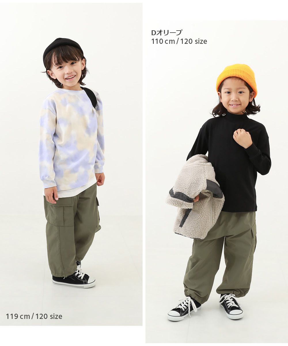 日本 devirock - 大口袋抽繩工裝風定番長褲-黑