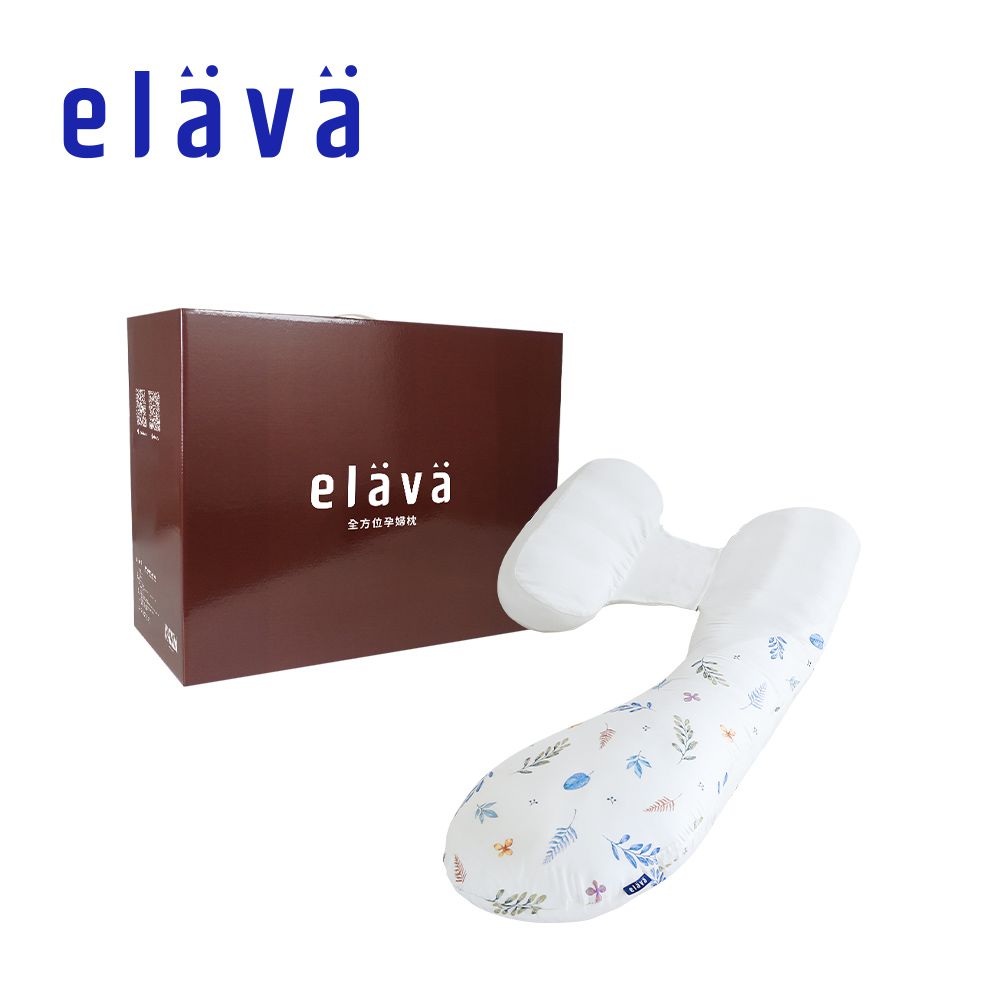 Elava - 韓國 全方位孕婦枕 枕芯+枕套+彩盒-莫代爾款-鳶尾時光