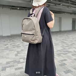 日本BEEM - JOUET 百搭休閒後背包-深卡其