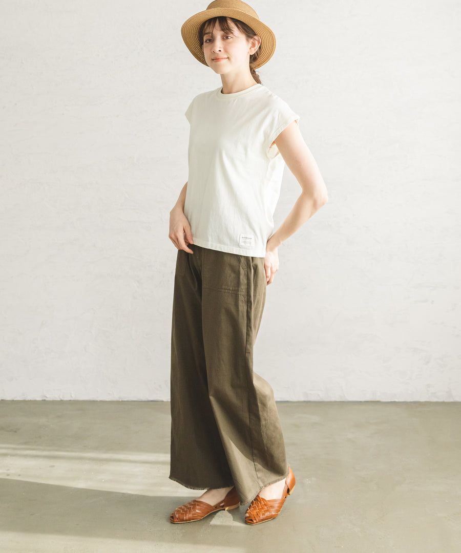 日本 PAIRMANON - 100%柔棉 一分袖短T(媽媽)-薰衣草 (FREE)