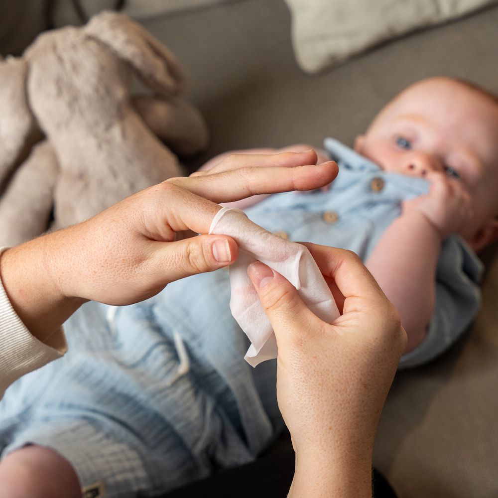 嬰兒乳牙清潔手指棉巾 潔牙巾-20入(4盒)