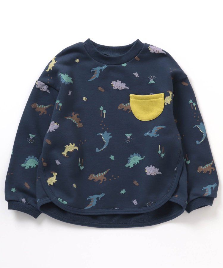 日本 apres les cours - [好評新色]圓領百搭裏毛長袖上衣-彩色愛心-象牙