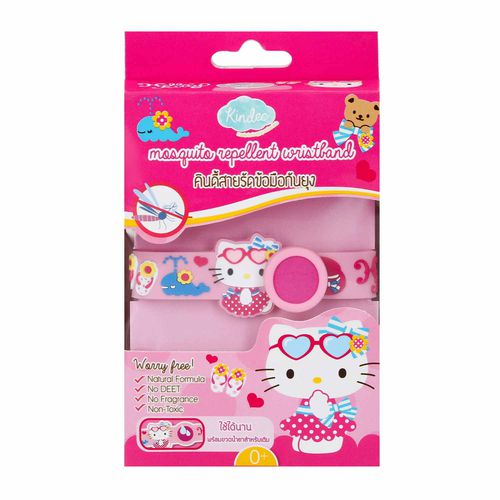 金蝶Hello Kitty防蚊手環 1入 (手環+3ml精油)-有效期限到: 2023/09/28