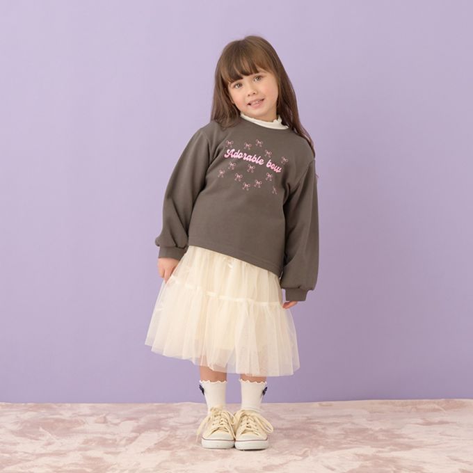 日本 Lycee mine - 甜蜜蝴蝶結裝飾蛋糕紗裙-靛