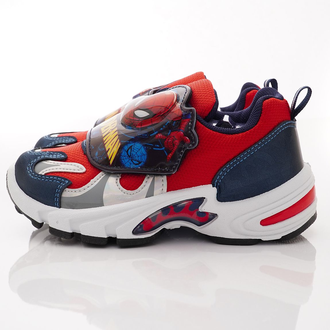 漫威MARVEL - 台灣製蜘蛛人電燈運動鞋(中小童段)-運動鞋-紅