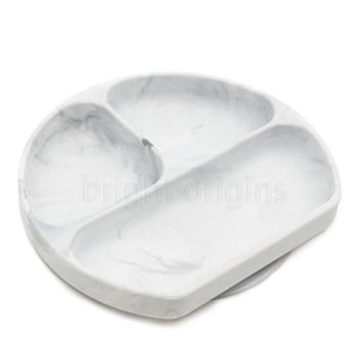 美國 Bumkins - 矽膠餐盤-大理石紋