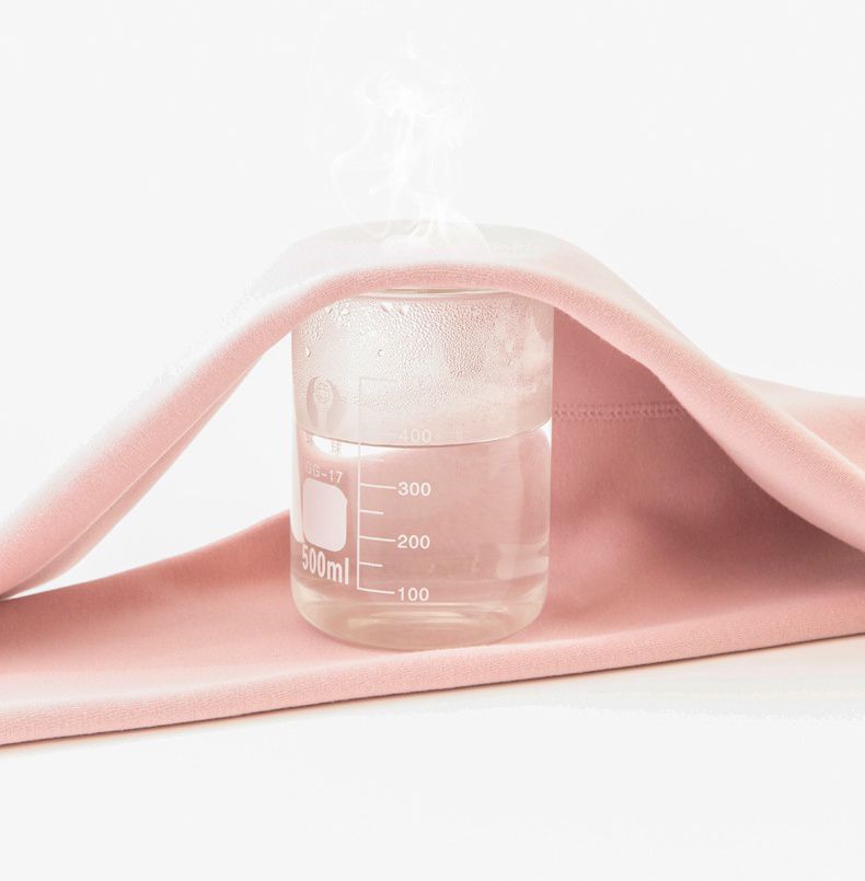 FANMOU - 加絨腰鬆緊保暖內搭褲-毛絨球球-黑色