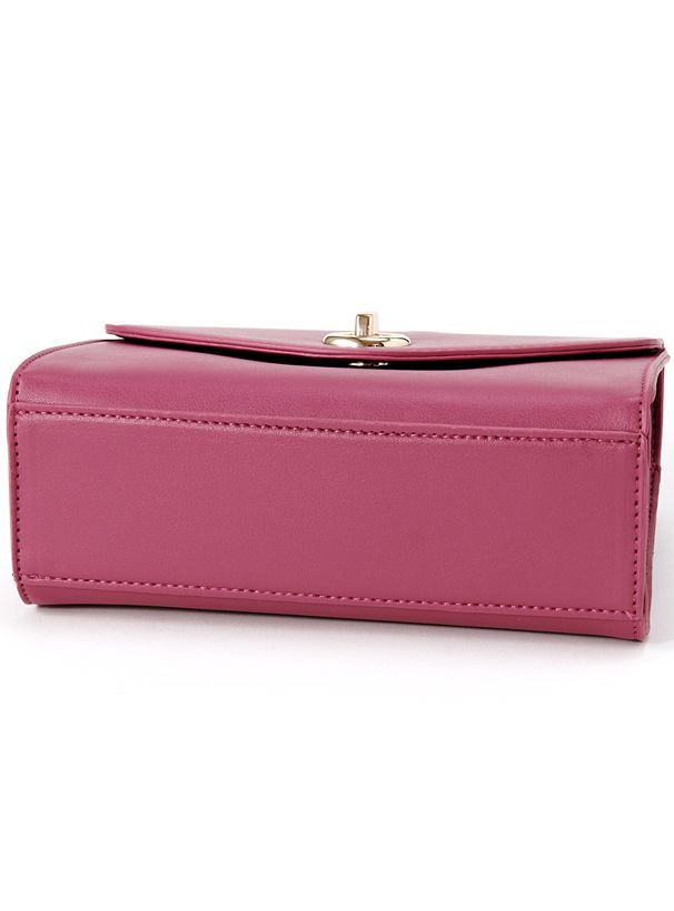 日本 GRL - 2WAY梯形金旋釦手提包/側背包-薰衣草