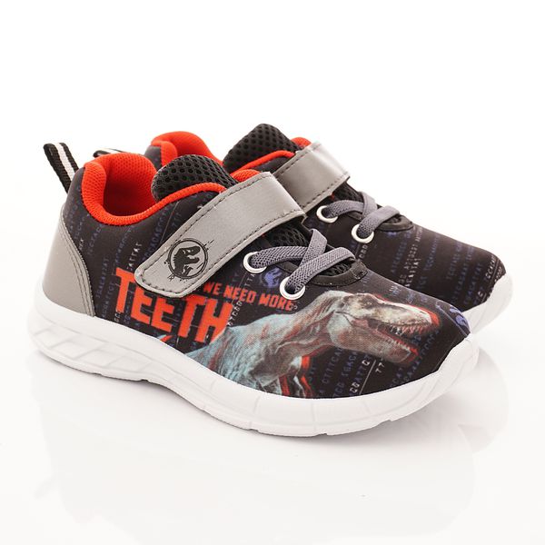 侏羅紀世界 - 卡通童鞋-電燈運動鞋款(中小童段)-灰