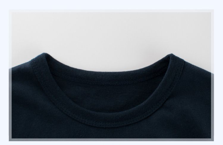 純棉長袖上衣-銀河系-深藍色