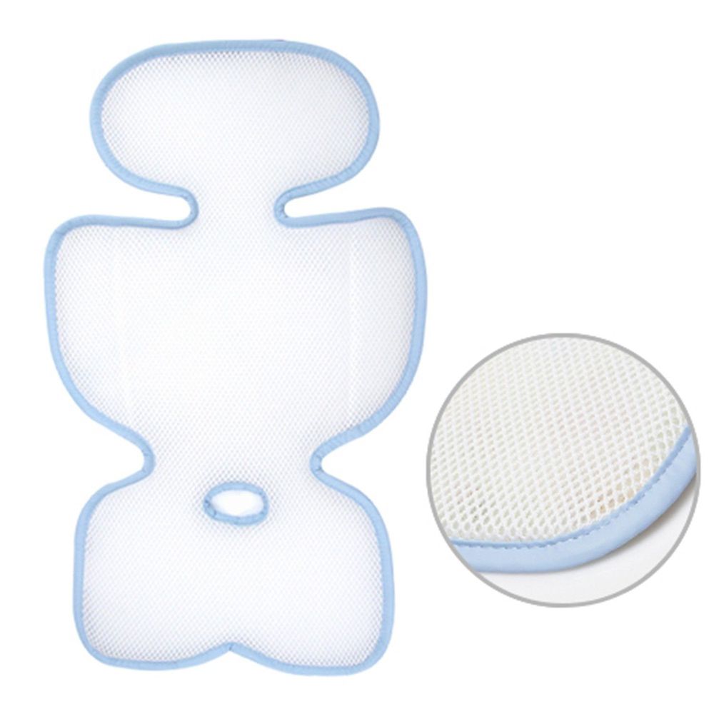 韓國 GIO Pillow - ICE SEAT 超透氣推車/汽座專用涼爽座墊-基本款-B型(裙型)-藍色