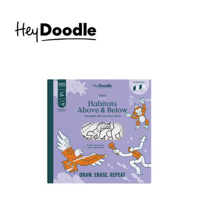 HeyDoodle - 澳洲 創意畫墊故事書-動物與他們的棲息地