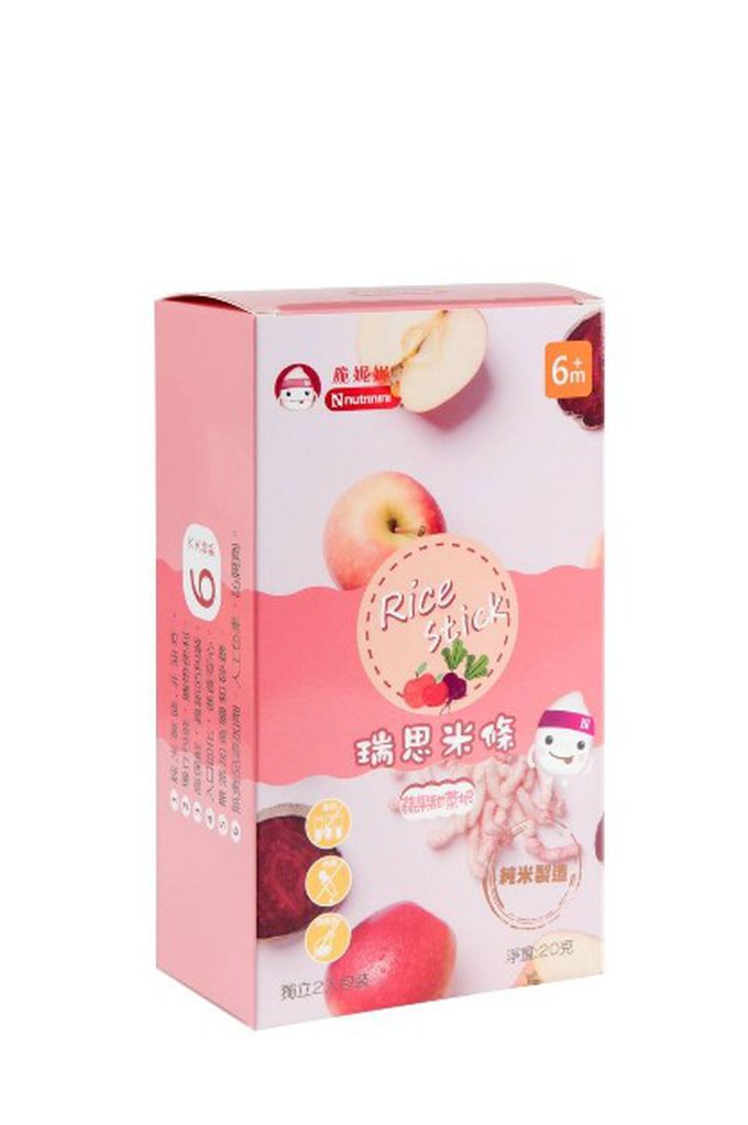 脆妮妮 nutrinini - 瑞思小米條-蘋果甜菜根(新包裝)-20g