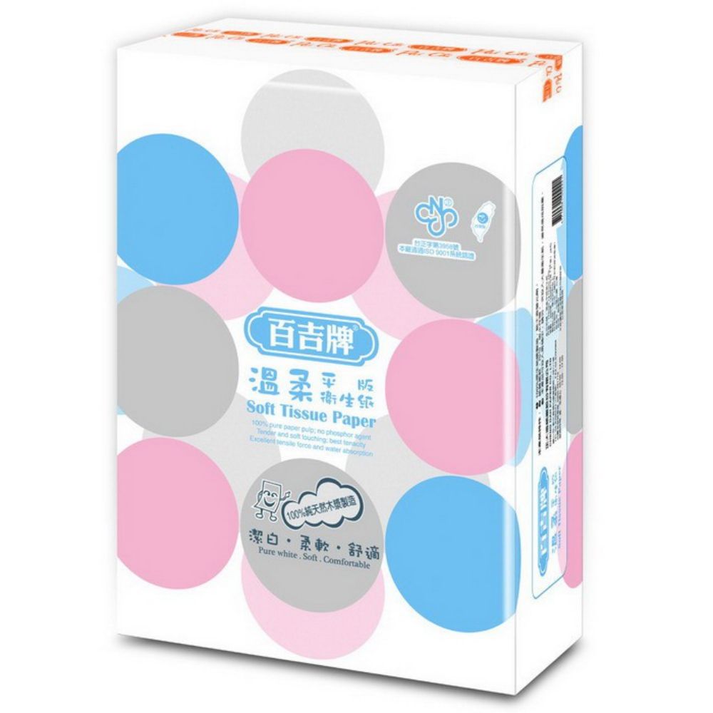 百吉牌 - 平版衛生紙300張x36包/箱