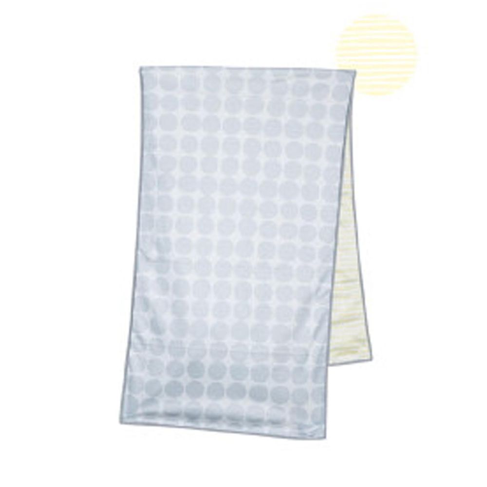 日本現代百貨 - 抗UV水涼感巾(附收納罐)-大波點-灰 (30x100cm)
