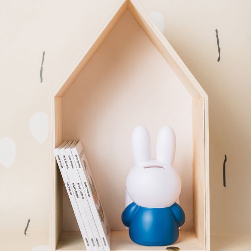 Miffy 米菲兔閱讀公仔存錢筒-中號-藍色