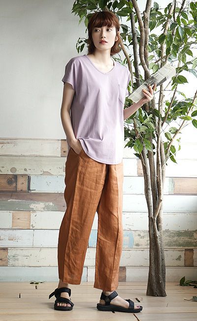 日本 zootie - 抗透汗 百搭V領口袋短袖上衣-棕