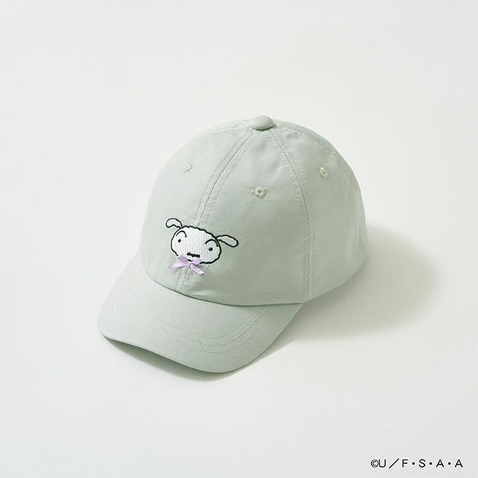 日本 Lycee mine - 聯名款 卡通人物小白刺繡鴨舌帽-紫 (54cm)