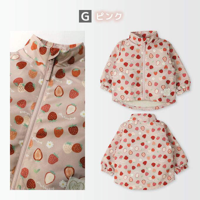 日本 ZOOLAND - 撥水加工 防風刷毛鋪棉外套-恐龍標語-黑x棕