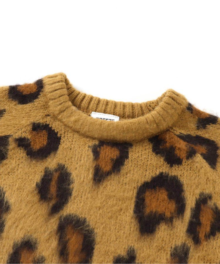 日本 BREEZE - 動物印花柔軟針織毛衣-白色乳牛