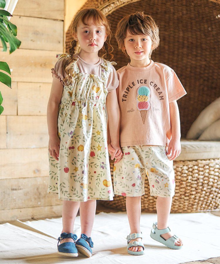 日本 apres les cours - 時髦風格工裝短褲-格子-灰