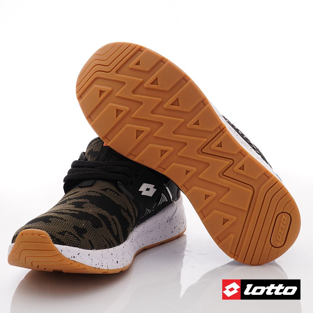 LOTTO樂得 - 男段健走慢跑運動款-運動鞋-迷彩綠