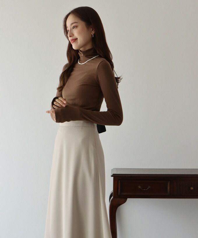 日本 BLUE EAST - 柔軟彈性長袖內搭上衣-寶藍