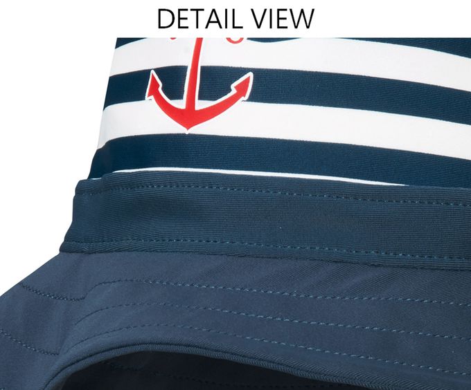 德國Playshoes - 抗UV防曬水陸兩用漁夫帽-海軍風