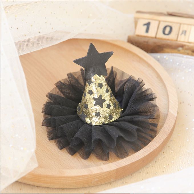 Love, Charlotte - 氣質巫婆小帽子蝴蝶結造型髮夾-2款一組