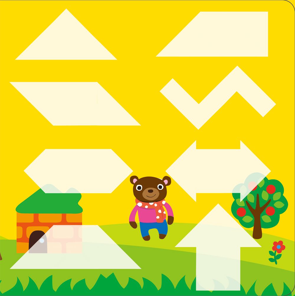 双美生活文創 - 5Q創意益智七巧板-內含1組木製七巧板+108款創意造型