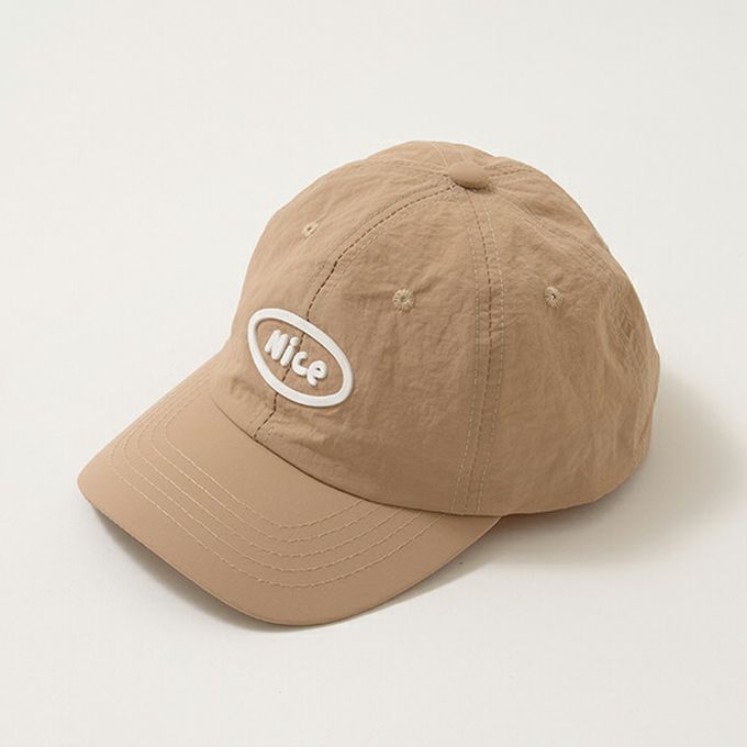日本 b-ROOM - 時尚休閒棒球帽-Nice-米白 (F)