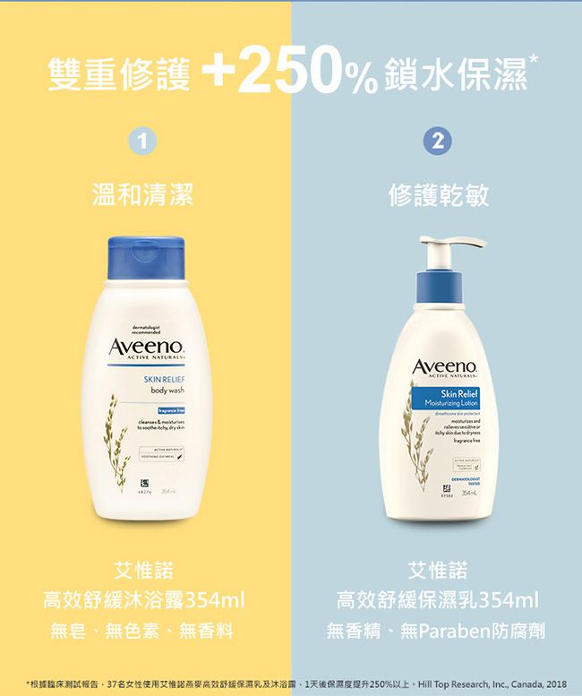 Aveeno 艾惟諾 - 天然燕麥高效舒緩潤膚霜-312g