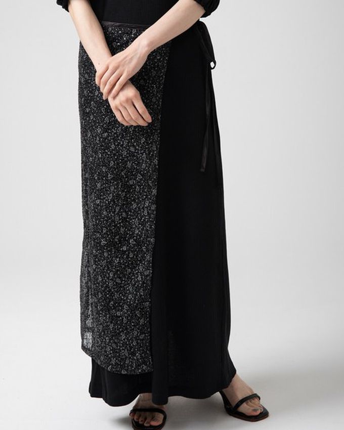 日本 gleam - [疊穿高手]閃亮光澤薄紗半片裙-銀