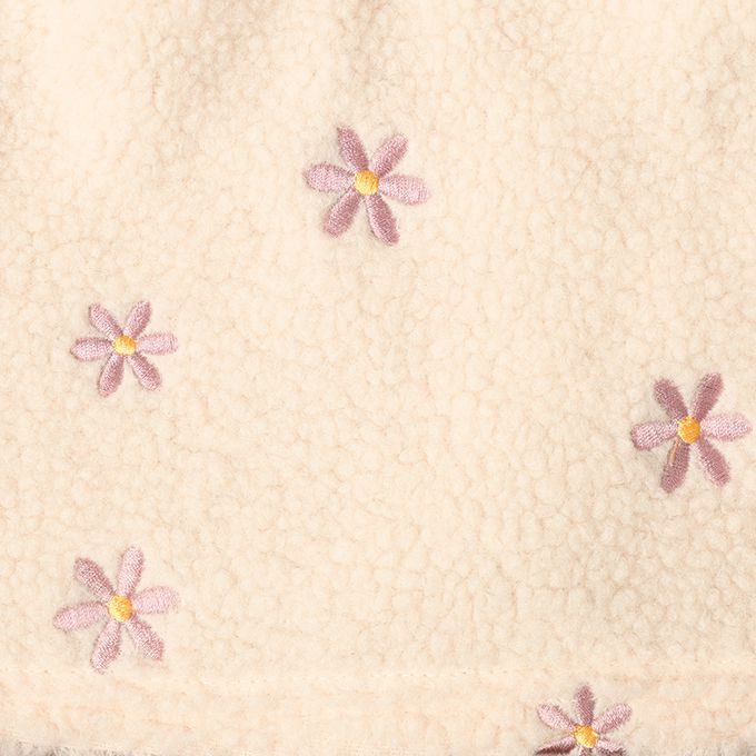 akachan honpo - 10分裙褲-刷毛 刺繡-淺卡其色