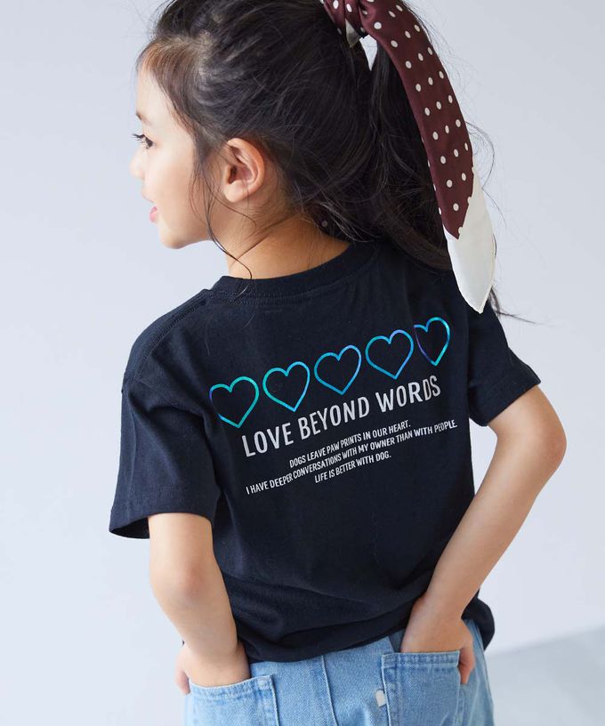 日本 devirock - 100%棉 閃亮金屬印花短袖上衣-英文標語-灰紫