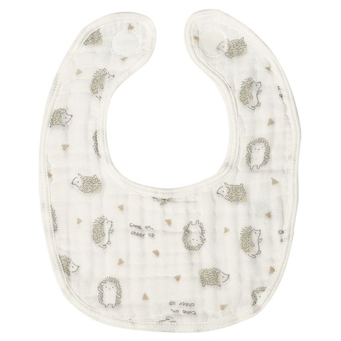 akachan honpo - 6層棉紗圍兜3件組-米白色 (70~95cm)