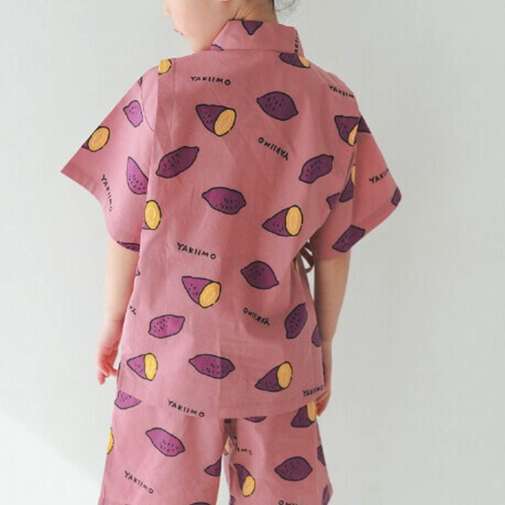 nicohrat夏季限定甚平套裝-地瓜-豆沙粉