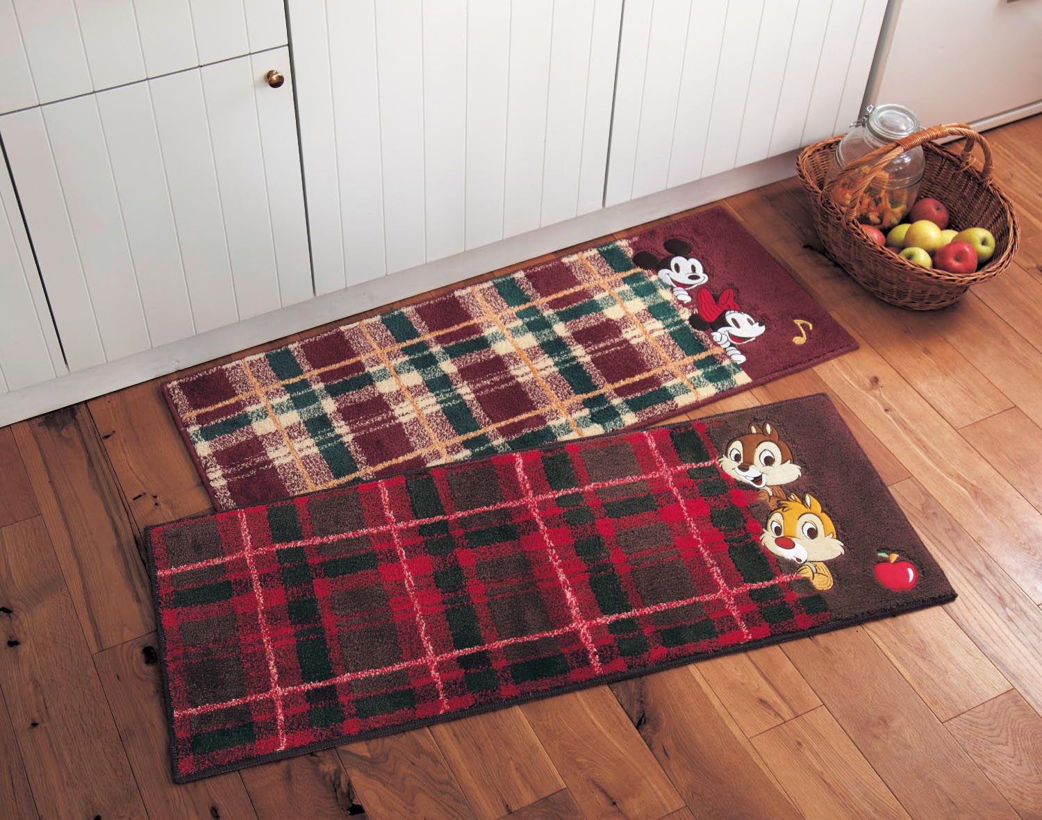 日本千趣會 - mini labo 去泥污腳踏墊-法蘭西花朵-藍綠