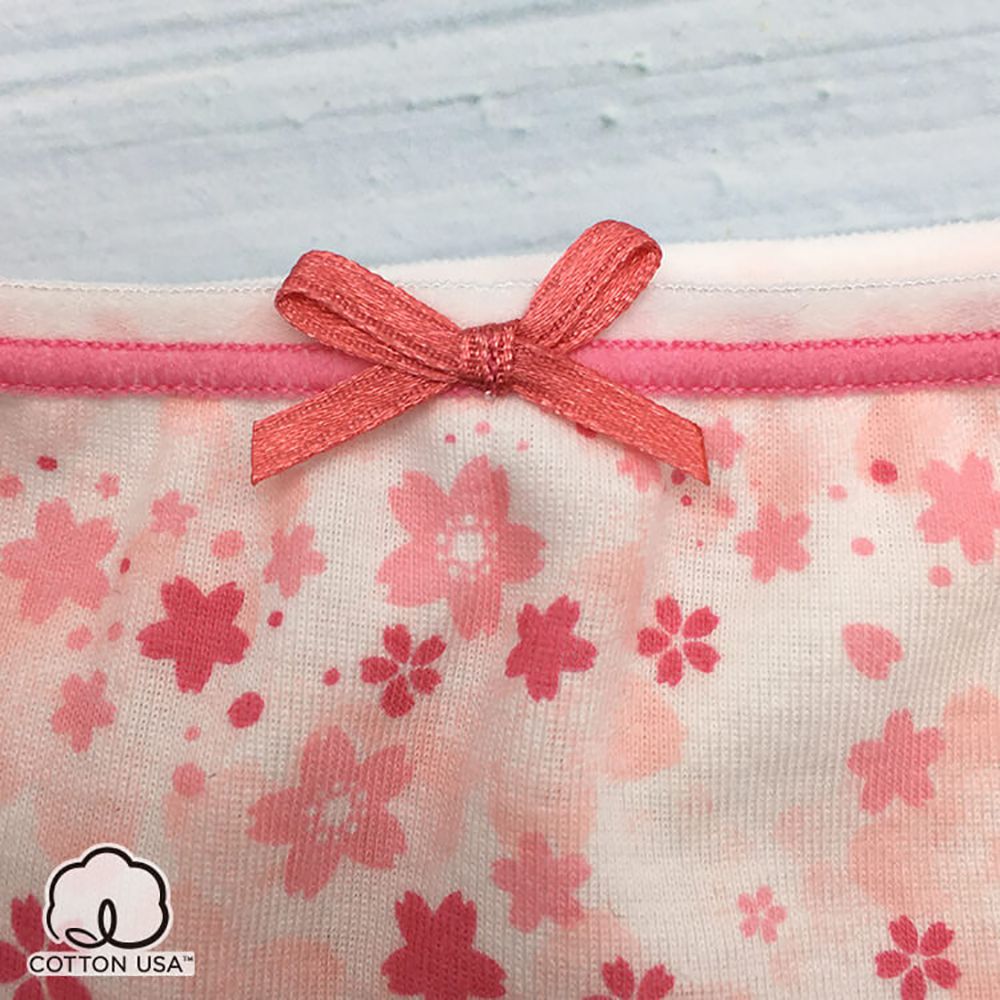 Annypepe - 女童純棉緋櫻三角褲-粉 (110-150cm)