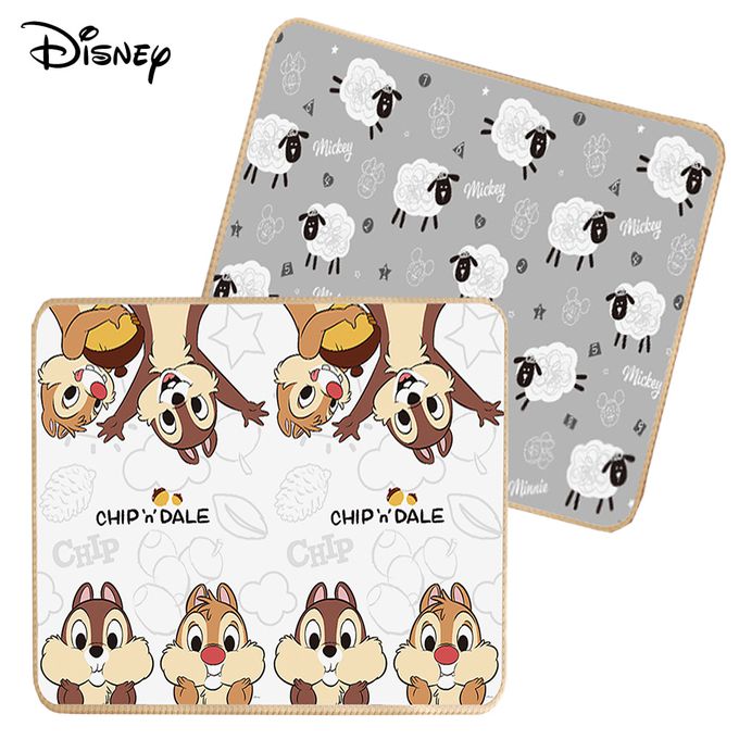 Disney 迪士尼 - 攜帶型摺疊遊戲墊奇奇蒂蒂+數眠羊-2CM (雙面花色，共一片地墊)