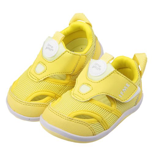 日本IFME - 帥氣黃色寶寶機能水涼鞋