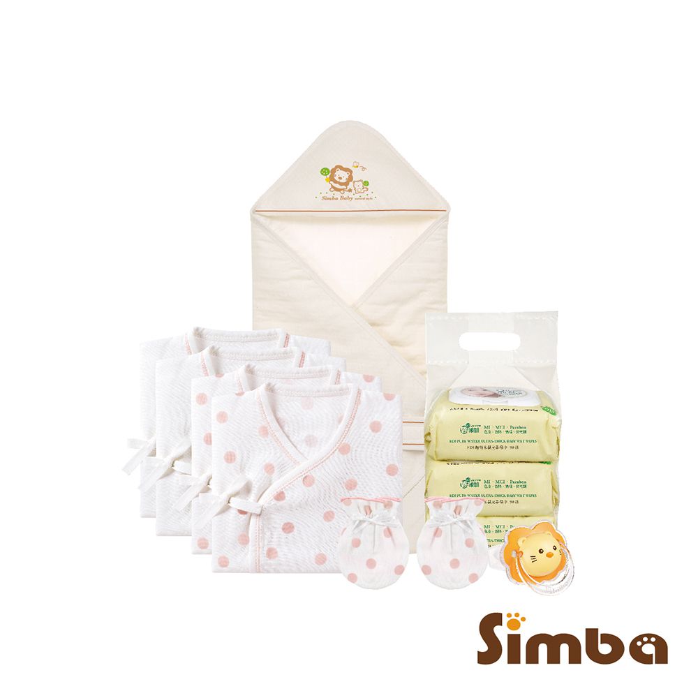 歡迎新生寶寶溫柔衣物組-粉