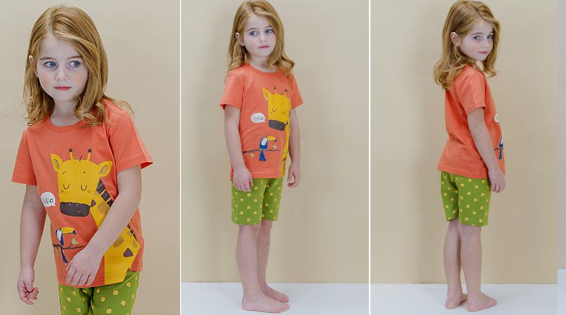 韓國 Sopoliini 童趣北歐風☺ 夏季純棉套裝 / 家居服