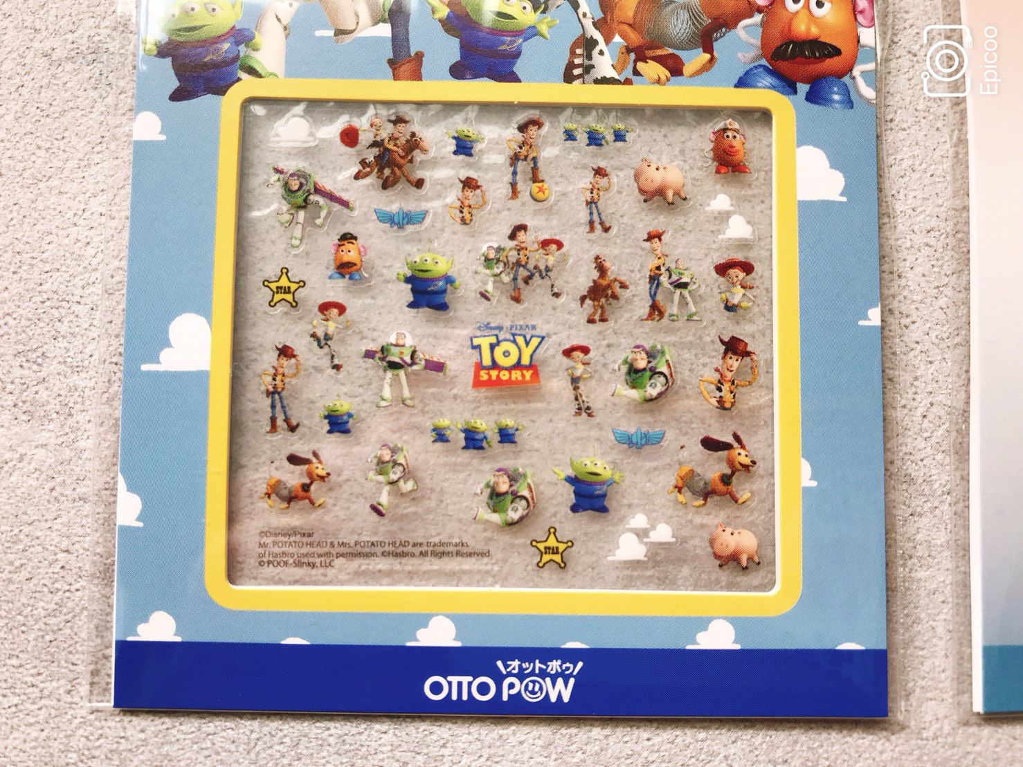 OTTO POW - 日本迪士尼限定版美甲貼-玩具總動員 (包裝尺寸:W75×H100mm)-日本製