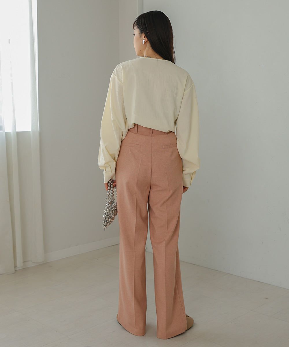 日本 Bab - 時尚扭結設計長袖襯衫-淺綠