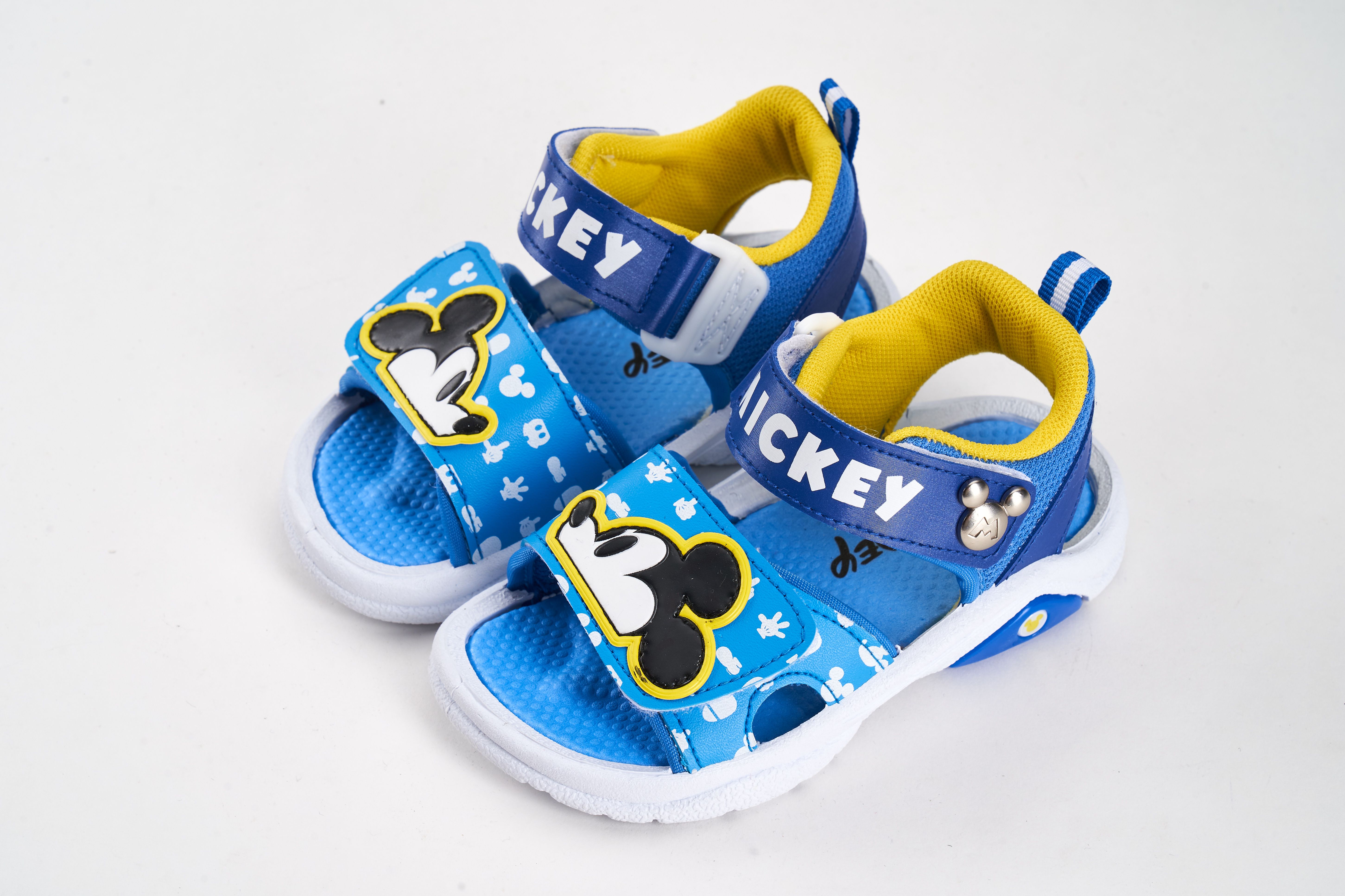 akachan honpo - 米奇經典造型休閒涼鞋-藍色