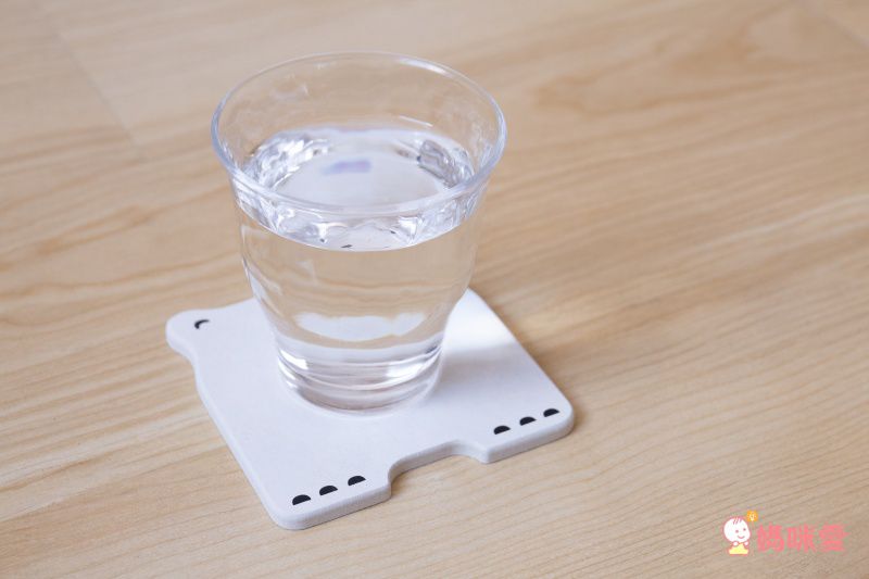 森呼吸 - 台灣製熊可愛珪藻土踏墊杯墊2大2小組-40x40x0.6cm/10x10x0.6cm